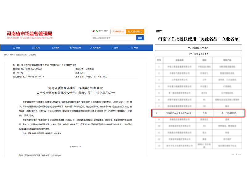 質(zhì)量**，品牌引 領(lǐng)｜河南礦山榮登“美豫名品”榜單